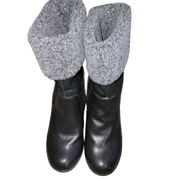 Mootsies Tootsies faux fur boots booties black size 8M - Picture 2 of 7